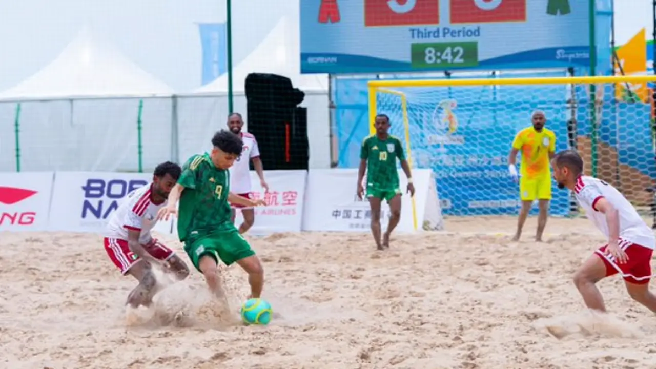 المنتخب السعودي لكرة القدم الشاطئية يبلغ نصف نهائي دورة الألعاب الآسيوية الشاطئية